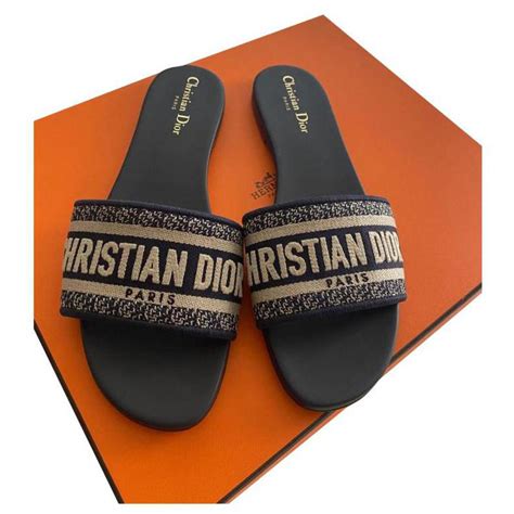 dior navy anchor sandals|Dior sandals for women.